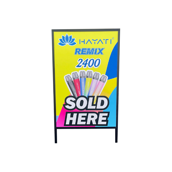 FREE Hayati Remix 2400 A1 Pavement Sign - For Your Business! 1 Per Customer
