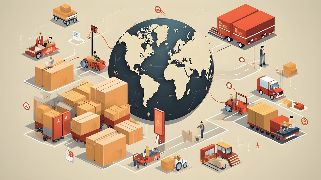 Gloabl e-commerce network, dropshipping and logistics