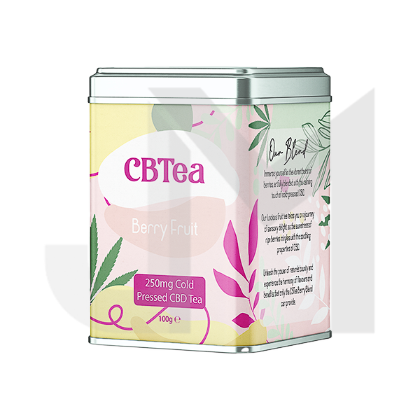 CBTea 250mg Cold Pressed Full Spectrum CBD Berry Fruit - 100g