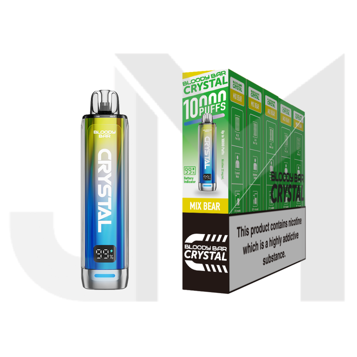 20mg Bloody Bar Crystal 10K Prefilled Pod Vape Kit 10000 Puffs