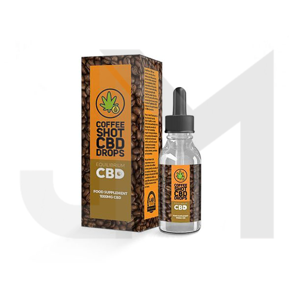 1000mg Equilibrium CBD Oil 10ml - Coffee Shot Drops