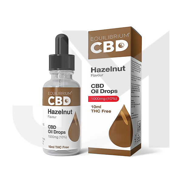 1000mg Equilibrium CBD Oil 10ml - Hazelnut Flavour