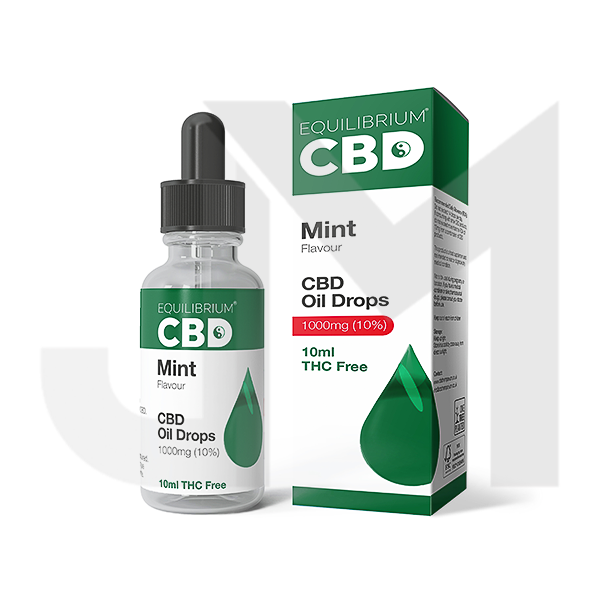 1000mg Equilibrium CBD Oil 10ml - Mint Flavour