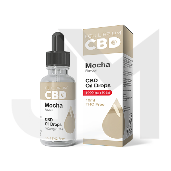 1000mg Equilibrium CBD Oil 10ml - Mocha Flavour