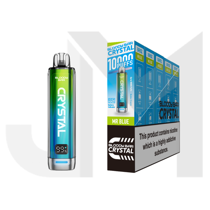 20mg Bloody Bar Crystal 10K Prefilled Pod Vape Kit 10000 Puffs