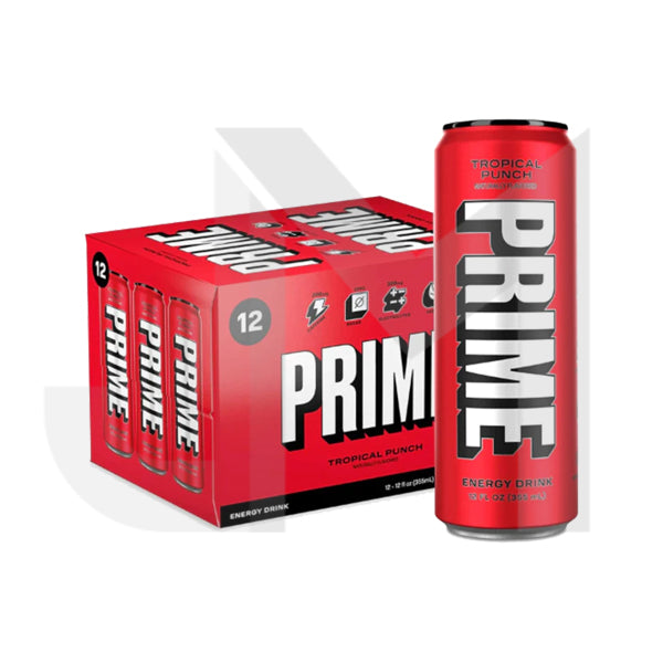 PRIME Energy USA Tropical Punch Drink Can 355ml - Best Before date
