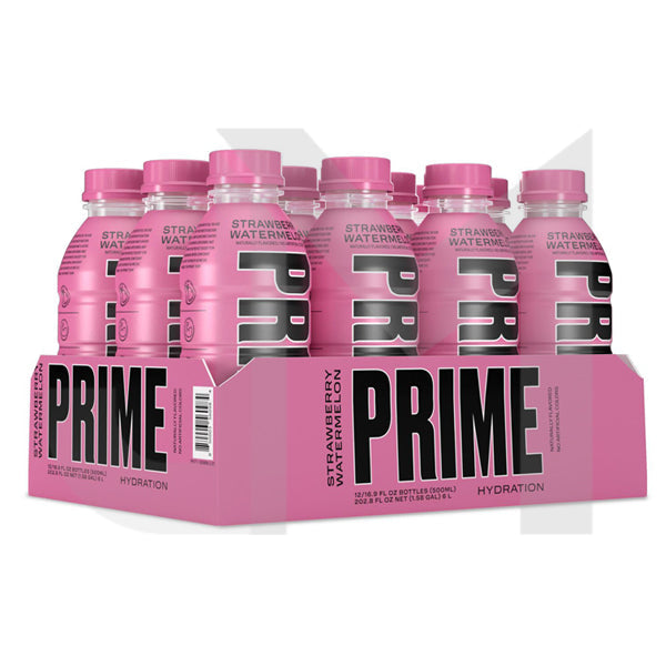 PRIME Hydration USA Strawberry Watermelon Sports Drink 500ml - Past Best Before Date