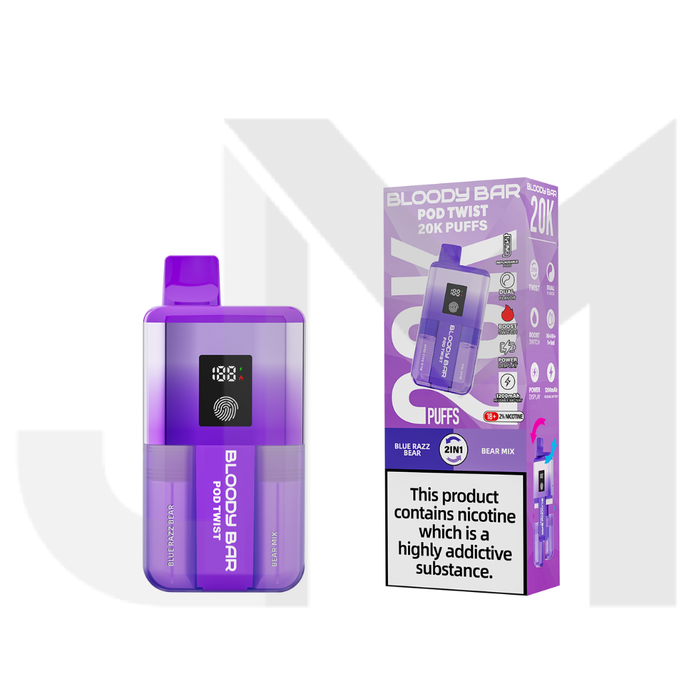 Bloody Bar 20k Twist Prefilled Pod Vape Kit - 20000 Puffs