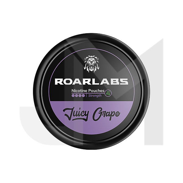 14mg Roar Labs Juicy Grape Nicotine Pouch - 20 Pouches
