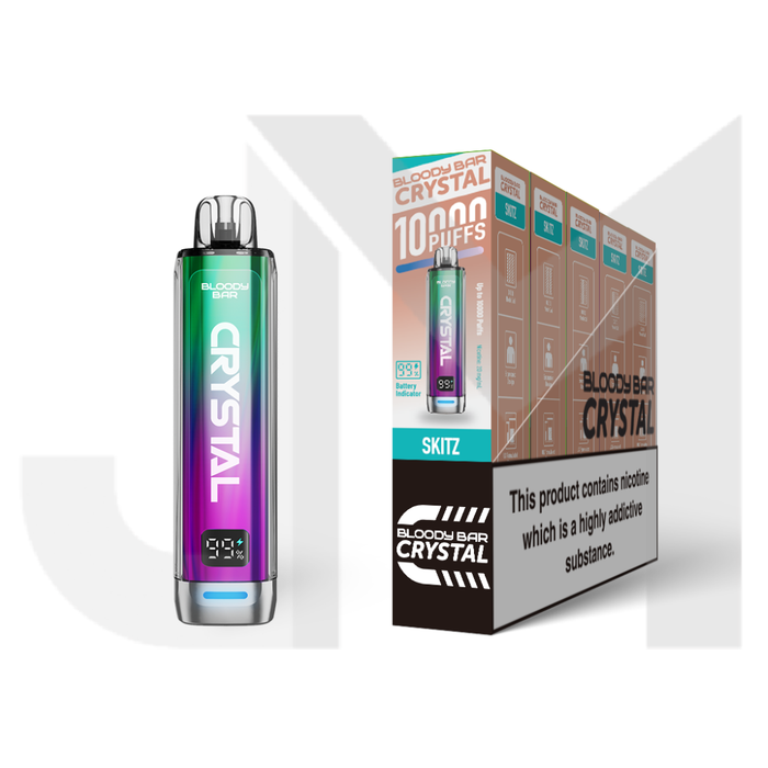 20mg Bloody Bar Crystal 10K Prefilled Pod Vape Kit 10000 Puffs