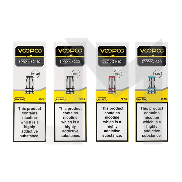 VooPoo PnP X Replacement Coils (0.15Ohm/0.2Ohm/0.3Ohm/0.6Ohm) VooPoo PnP X Replacement Coils (0.15Ohm/0.2Ohm/0.3Ohm/0.6Ohm)