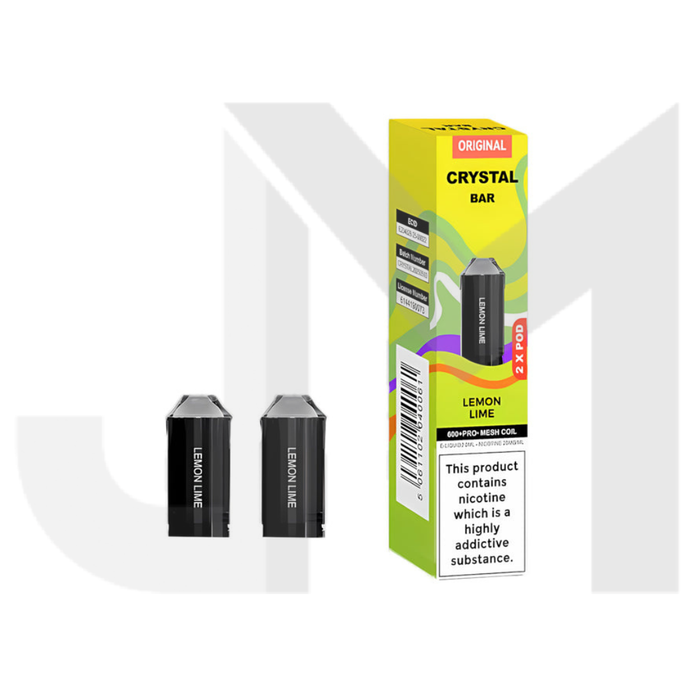 Crystal Bar 600 Prefilled Pod 600 Puffs - 2 Pcs