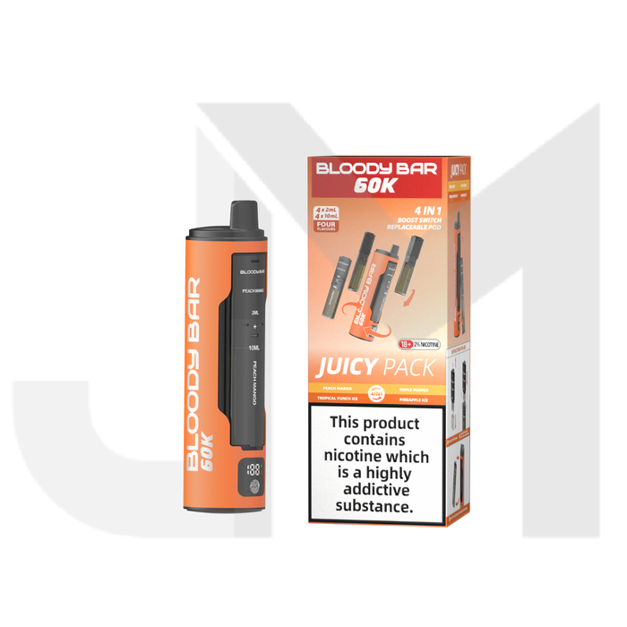 Bloody Bar 60k 4 in 1 Prefilled Pod Vape Kit 60000 Puffs