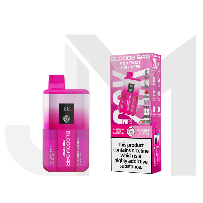Bloody Bar 20k Twist Prefilled Pod Vape Kit - 20000 Puffs
