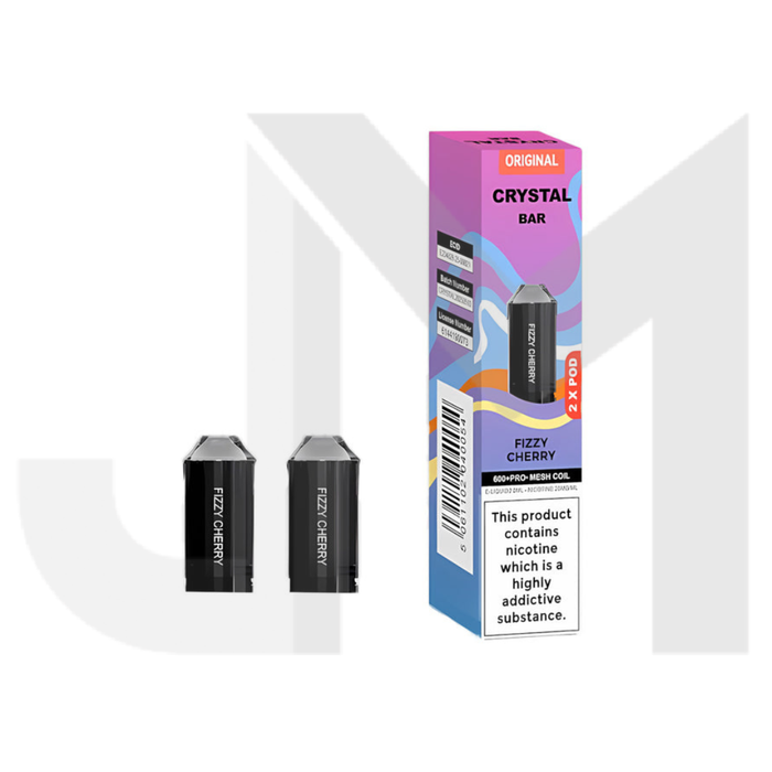 Crystal Bar 600 Prefilled Pod 600 Puffs - 2 Pcs