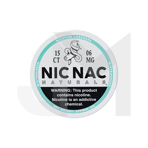 6mg Nic Nac Naturals Nicotine - 15 Lozenge Tablets