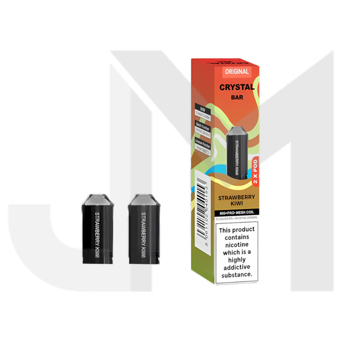 Crystal Bar 600 Prefilled Pod 600 Puffs - 2 Pcs