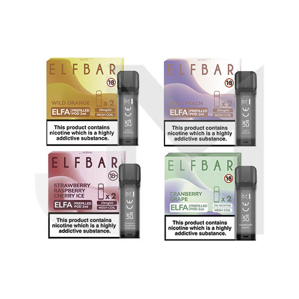 EXPIRED:: ELF Bar ELFA 20mg Replacement Prefilled Pods - 2ml