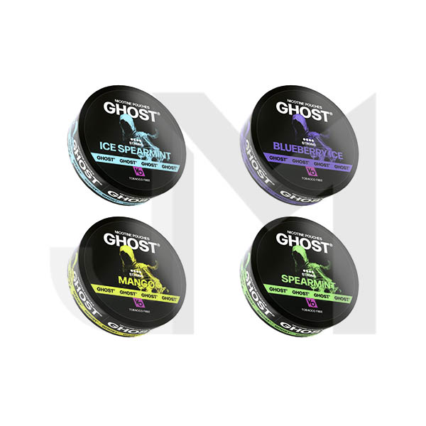 25 mg nicotine disposable vape 25mg Ghost Strong Nicotine Pouches