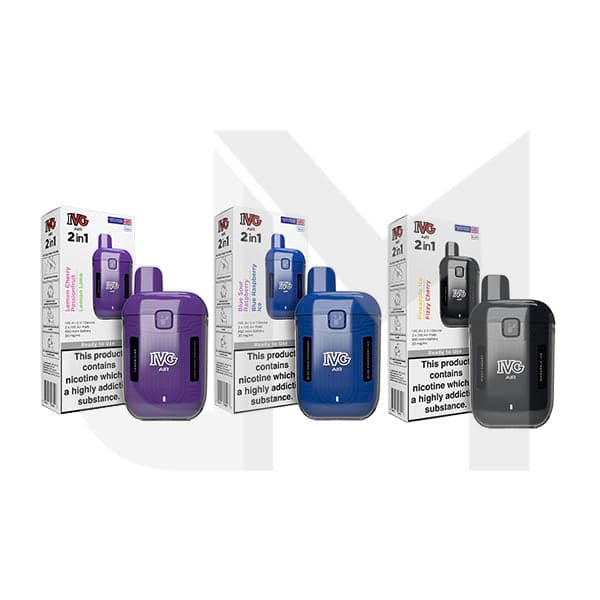 20mg I VG Air 2 in 1 Disposable Rechargeable Pod Vape Kit 1200 Puffs