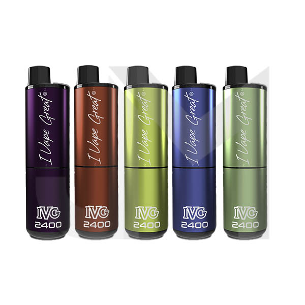 20mg IVG 2400 4 in 1 Pod Rechargeable Vape Kit 2400 Puffs 20mg IVG 2400 4 in 1 Pod Rechargeable Vape Kit 2400 Puffs