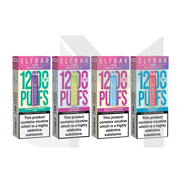 20mg ELF Bar 1200 Multi Edition Prefilled Pod Kit 1200 Puffs