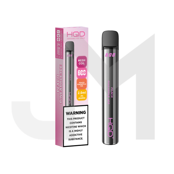 20mg HQD 600 Disposable Vape Device 600 Puffs