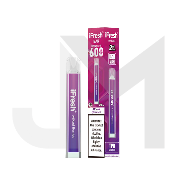 20mg iFresh Crystal Disposable Vape Device 600 Puffs