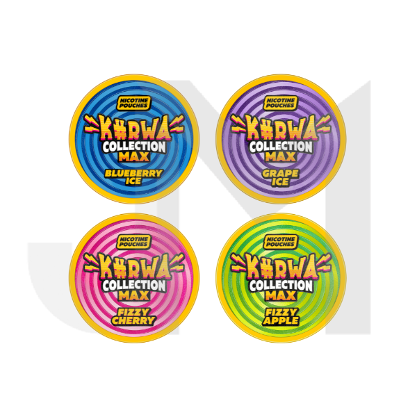 43mg Kurwa Collection Max Nicotine Pouches - 20 Pouches