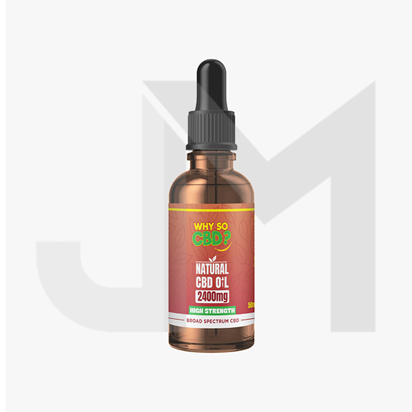 Why So CBD? 2400mg Broad-Spectrum CBD Natural Oil - 50ml