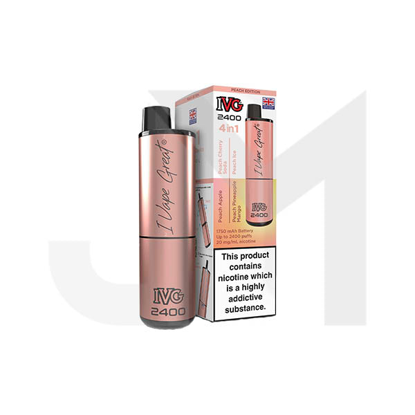 20mg IVG 2400 4 in 1 Multi Edition Rechargeable Pod Vape Kit 2400 Puffs