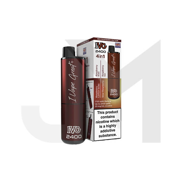 20mg IVG 2400 4 in 1 Multi Edition Rechargeable Pod Vape Kit 2400 Puffs