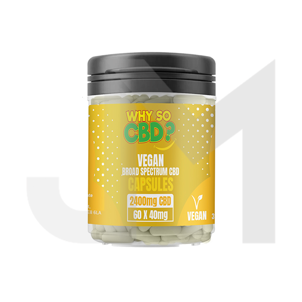 Why So CBD? 2400mg Broad Spectrum CBD Vegan Capsules - 60 Caps