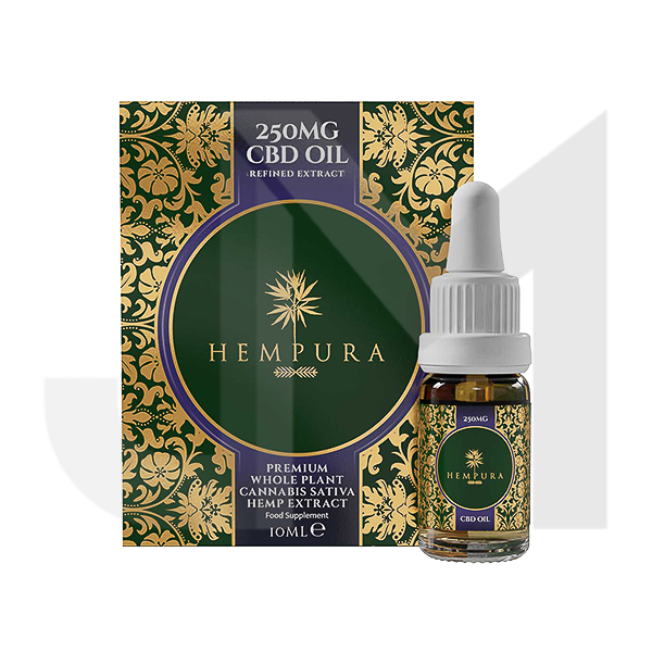 Hempura 250mg CBD Broad Spectrum Oil Refined with terpenes - 10ml