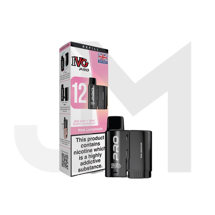 20mg IVG Pro 12 Refill Pod Pack 10000 Puffs