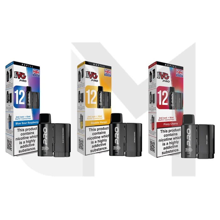 20mg IVG Pro 12 Refill Pod Pack 10000 Puffs