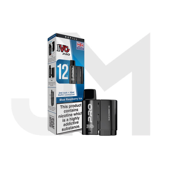 20mg IVG Pro 12 Refill Pod Pack 10000 Puffs