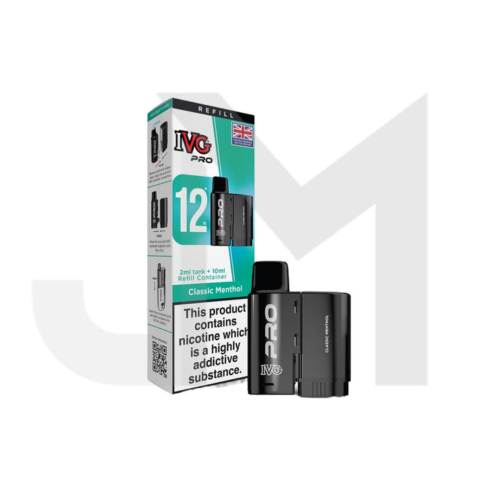 20mg IVG Pro 12 Refill Pod Pack 10000 Puffs
