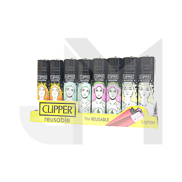40 Clipper CP11R Classic Large Flint Elements Lighters - CL3C1507UKH