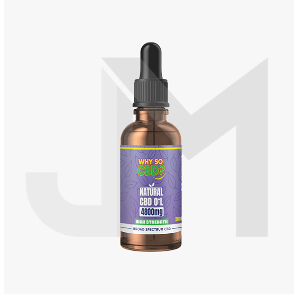 Why So CBD? 4800mg Broad-Spectrum CBD Natural Oil - 50ml