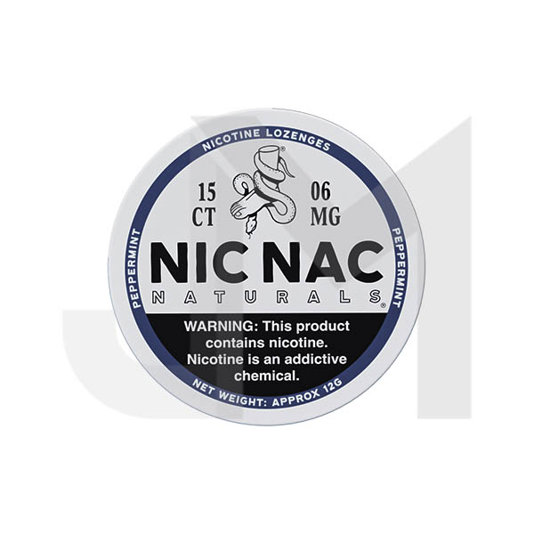 6mg Nic Nac Naturals Nicotine - 15 Lozenge Tablets