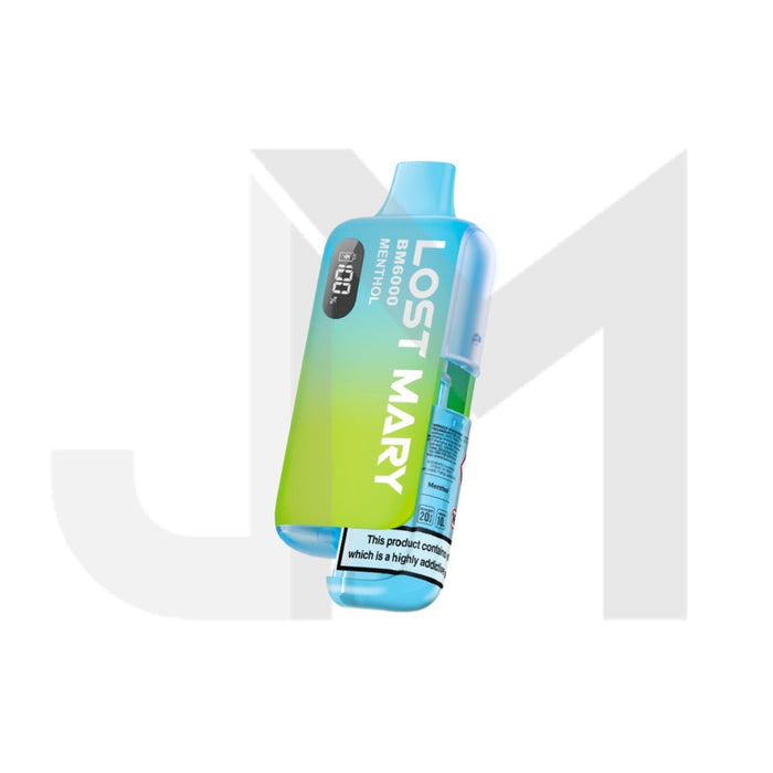 20mg LOST MARY BM6000 Refillable Pod Kit - 6000 Puffs 20mg LOST MARY BM6000 Refillable Pod Kit - 6000 Puffs