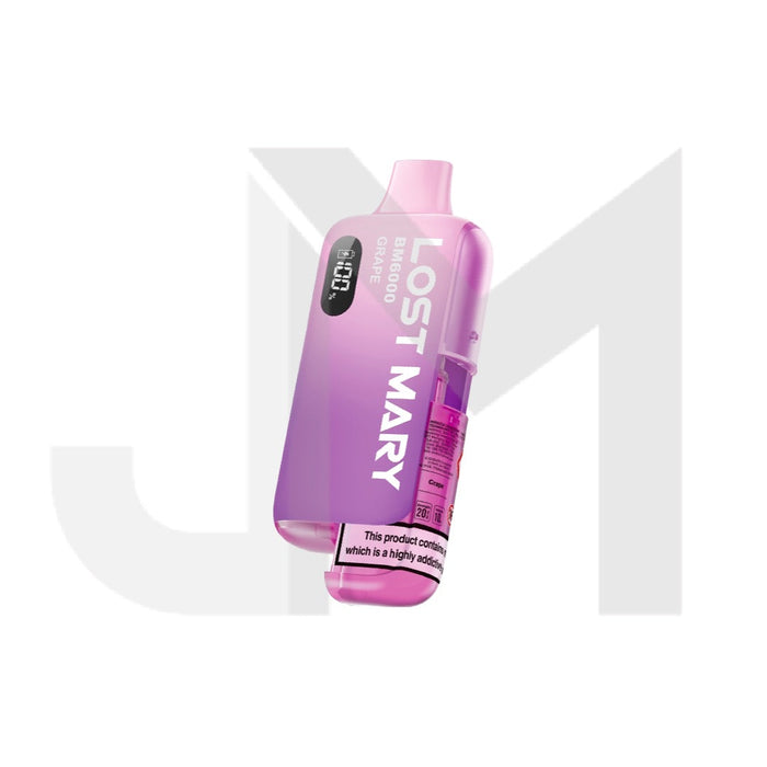 20mg LOST MARY BM6000 Refillable Pod Kit - 6000 Puffs 20mg LOST MARY BM6000 Refillable Pod Kit - 6000 Puffs