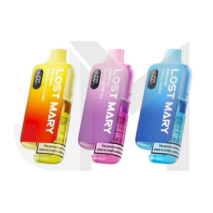20mg LOST MARY BM6000 Refillable Pod Kit - 6000 Puffs 20mg LOST MARY BM6000 Refillable Pod Kit - 6000 Puffs