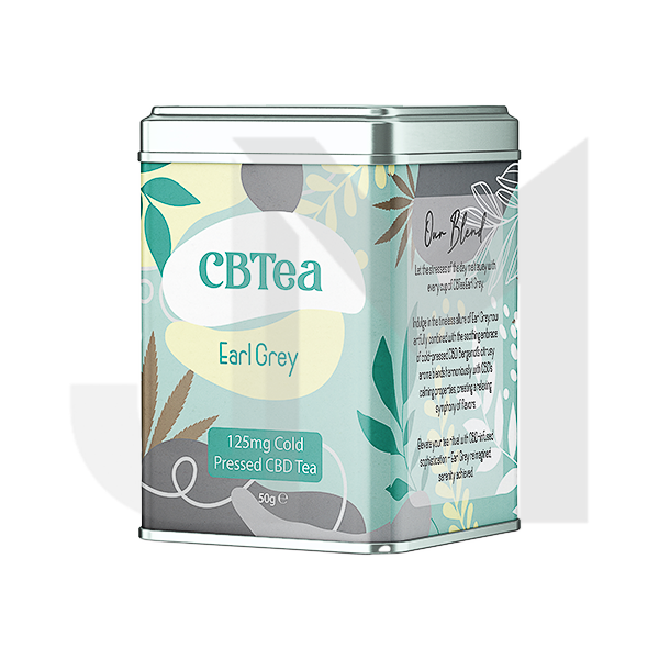 CBTea 125mg Cold Pressed Full Spectrum CBD Earl Grey - 50g