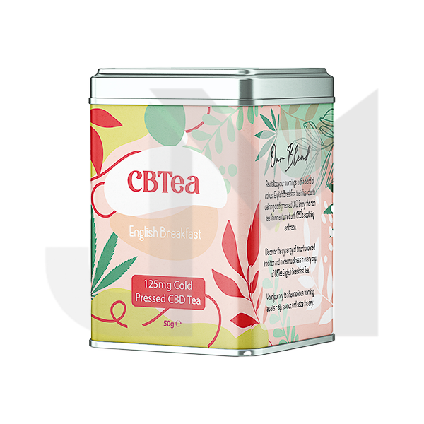 CBTea 125mg Cold Pressed Full Spectrum CBD English Breakfast 50g