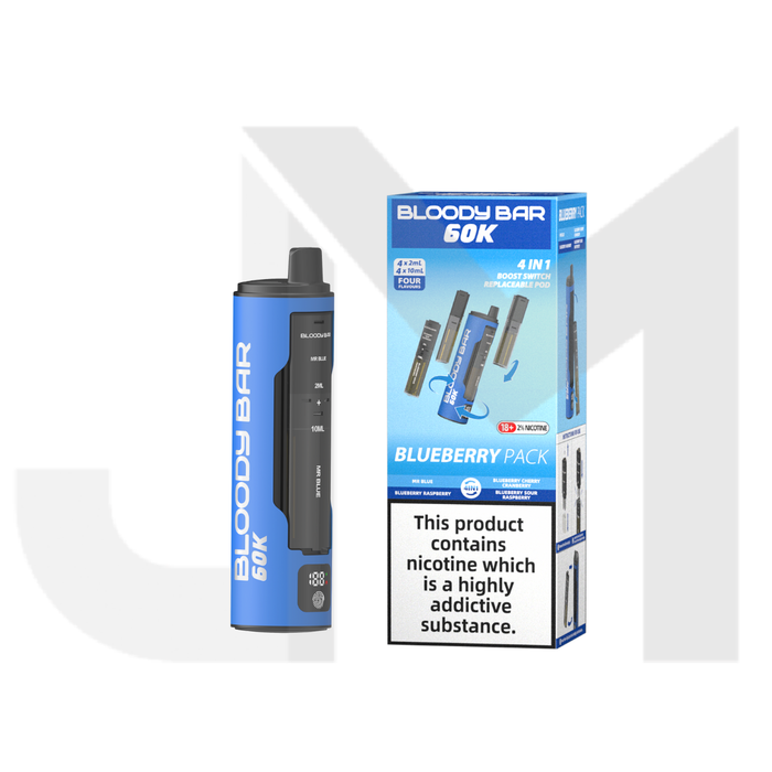 Bloody Bar 60k 4 in 1 Prefilled Pod Vape Kit 60000 Puffs