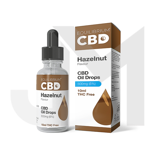 500mg Equilibrium CBD Oil 10ml - Hazelnut Flavour