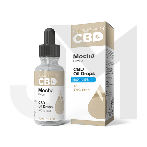 500mg Equilibrium CBD Oil 10ml - Mocha Flavour