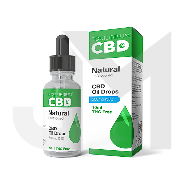 500mg Equilibrium CBD Oil 10ml - Natural Flavour